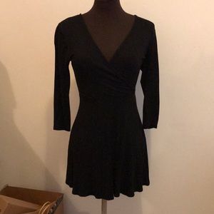 Black knit dress